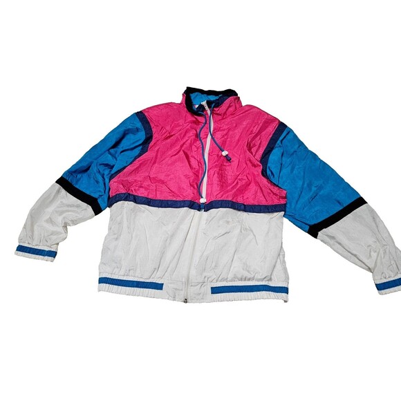 Retro Amanda Smith Sport Women's Multicolor Track Jacket Large, Vintage